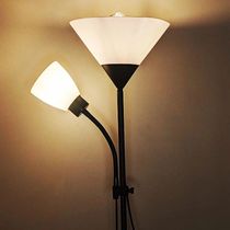 Luminária Abajur Chão Duo Floor Pedestal Articulada Lustre Decoraçao Iluminaçao