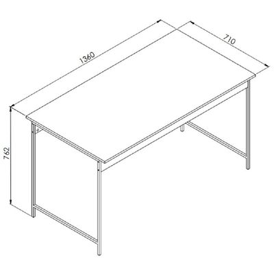 Mesa De Jantar Com Estrutura Aço Artetube