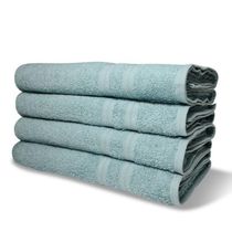 Kit 8 Toalhas De Banho Itália Soft 100% Algodão 430g m 80x150cm Verde Claro