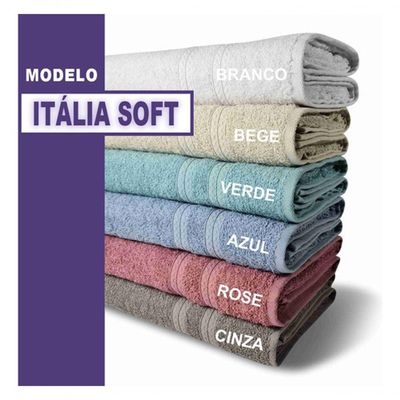 Kit 5 Toalhas Super Grossa Felpuda E Macia 80x150cm Beka Cereja
