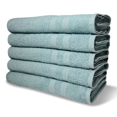 Kit 10 Toalhas Banho Gigante Itália Soft 100% Algodão Grossa Luxo Verde Claro