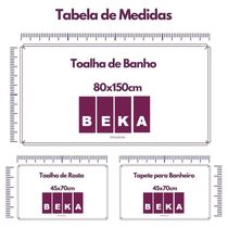 Jogo De Toalhas Luxury Soft Beka 360 G m² 2 Banho + 2 Rosto + 1 Piso Luxo Cinza