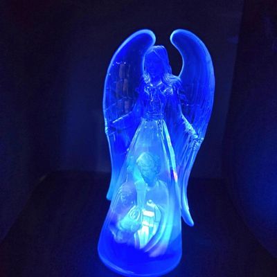 Anjo Da Guarda Luminoso Acrílico Sagrada Família 21cm