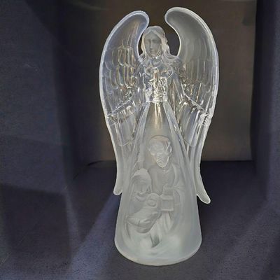 Anjo Da Guarda Luminoso Acrílico Sagrada Família 21cm