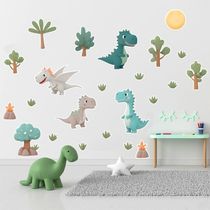 Adesivo De Parede Infantil Dinossauros Tiranossauro Dragão
