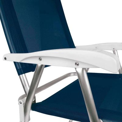 Cadeira Master Plus Aluminio Azul - Mor