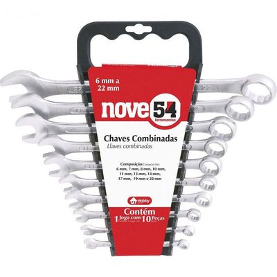 Jogo De Chaves Combinadas 6mm A 22mm 10 Pecas - Nove54
