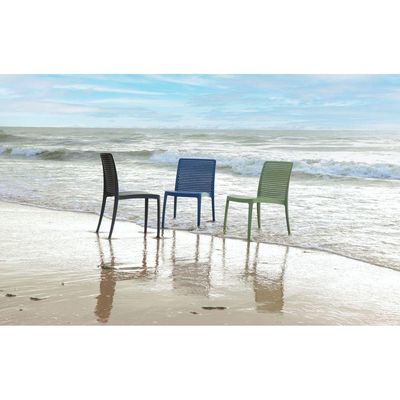 Cadeira Tramontina Isabelle Em Polipropileno Ocean Clean Verde Oliva