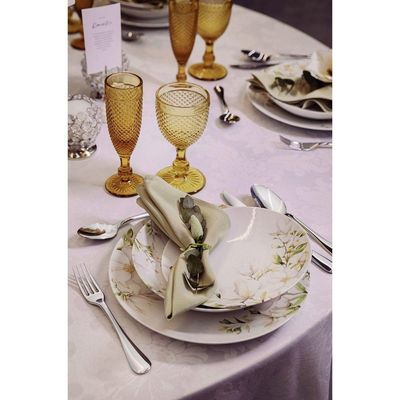 Aparelho Jantar Tramontina Magnólia Porcelana Decorada 30 Peças Tramontina