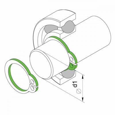 Alicate para Anéis Externo Reto 5´´ Tramontina Pro