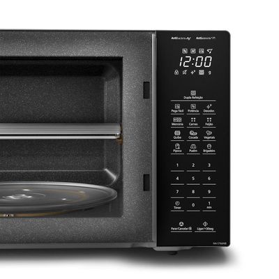 Micro Ondas Panasonic 34 L Dupla Refeição 900W Nnst66nbrun Preto 110V