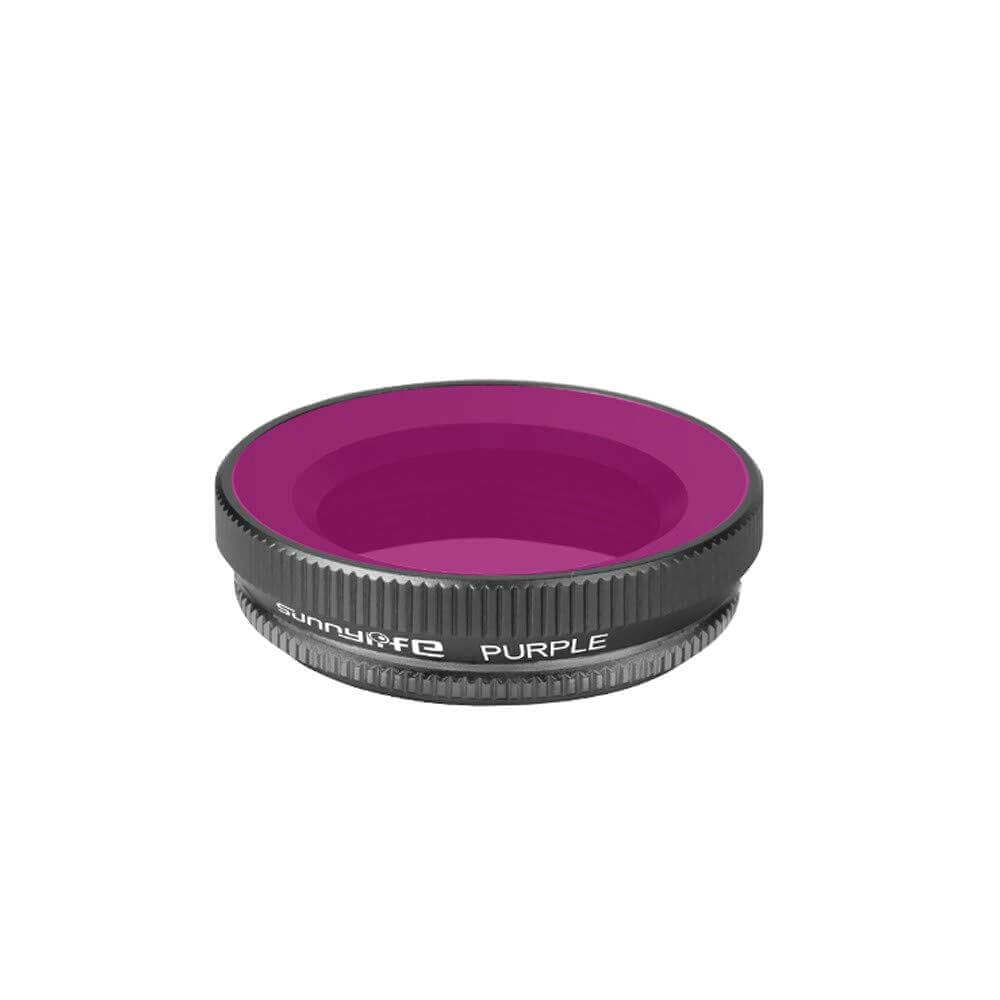 Filtros de Mergulho para DJI Osmo Action (1ª Versão) - Sunnylife (Vermelho + Magenta)