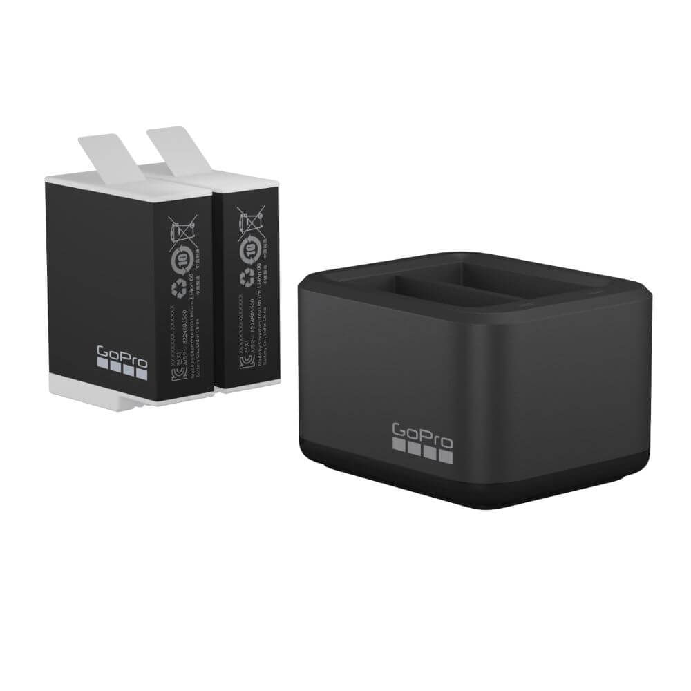 Carregador + 2 Baterias Enduro GoPro Hero 11 / 10 / 9 Black - ADDBD-211
