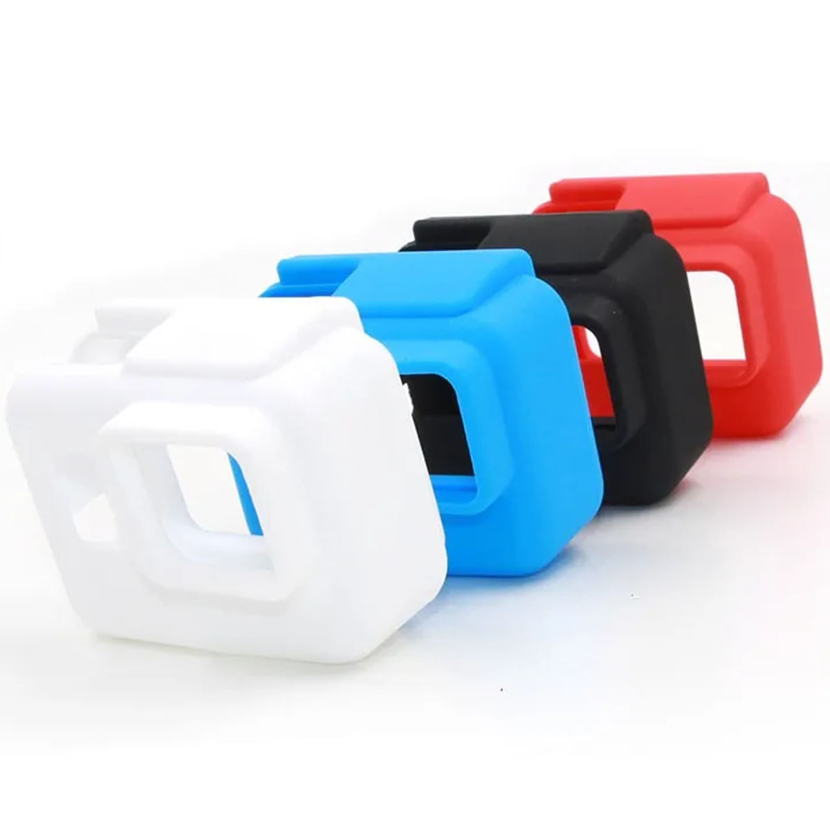 Capa Silicone Branca para Câmeras GoPro 5/6/7 Black