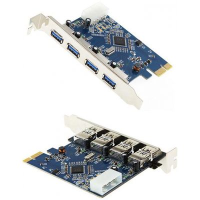 Placa Pci-express Com 4 Portas Usb 3.0