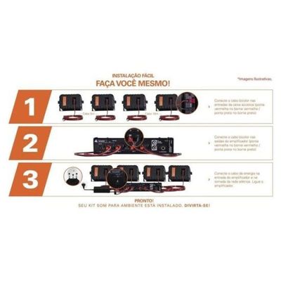 Kit Som Para Ambiente Hayonik Ambience 4000 Od V2 Branco