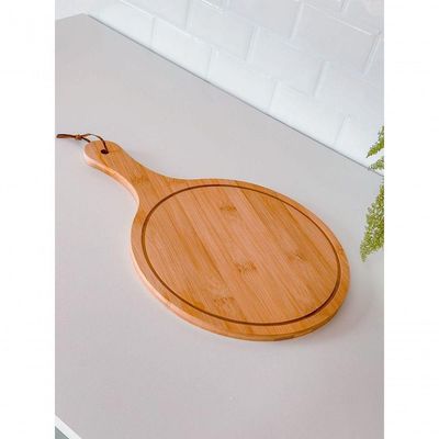 Tábua De Pizza Bambu 24 Cm
