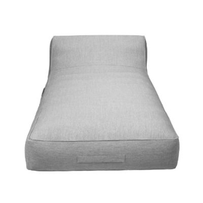 Chaise Inflável Área Externa Outdoor Like Rivatti Capa Linho Cinza Com Proteção Uv Capa Interna Pvc
