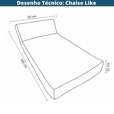 Chaise Inflável Área Externa Outdoor Like Rivatti Capa Linho Cinza Com Proteção Uv Capa Interna Pvc