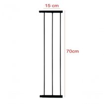 Extensor Prolongador De 15x70 Cm Para Portão Grade Pet Altura 80 Preto F