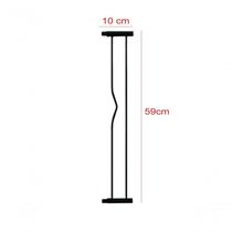 Extensor Prolongador De 10x59 Cm Para Portão Grade Pet Altura 69 Preto B