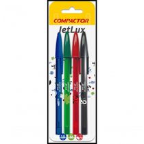 Caneta Esferografica Compactor Jet Lux Ii 1.0mm 4 Cores