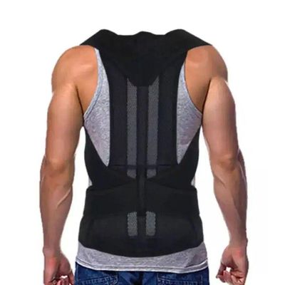 Colete Corretor Postural Magnético Ajustável Preto