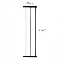 Extensor Prolongador De 20x70cm Para Portão Grade Pet Altura 80 Preto E