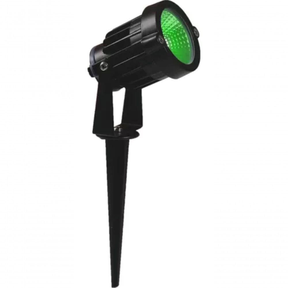 Kit 10 Espetos Luminárias Jardim Led 5w Verde Bivolt