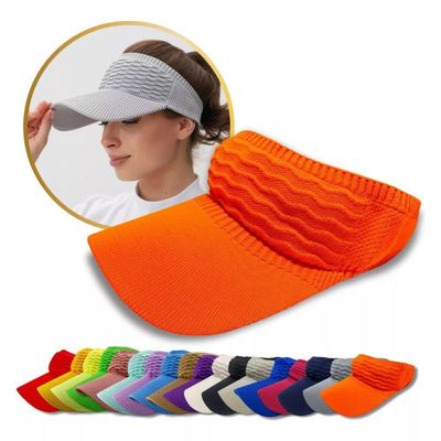 Kit 2 Viseiras Bonés Moda Blogueira Aba Longa Respirável Proteção Solar Verão Modelo 4
