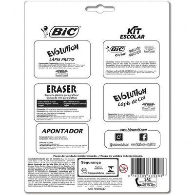 Kit Escolar Completo Diversão E Qualidade Bic Para O Dia A Dia