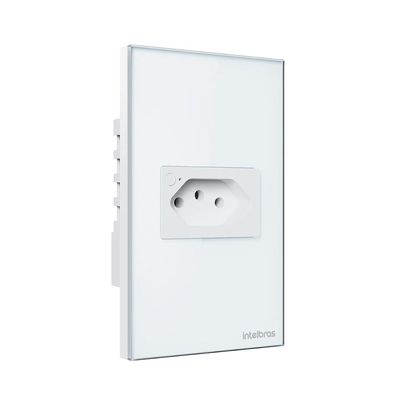 Tomada IZY Simples 10A SMART WI-FI ETS 1001 Branco 4850062
