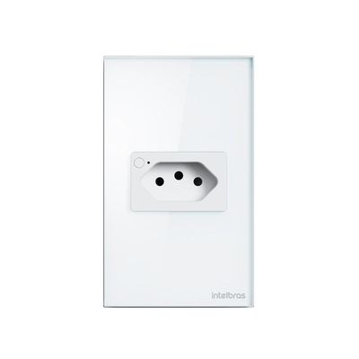 Tomada IZY Simples 10A SMART WI-FI ETS 1001 Branco 4850062