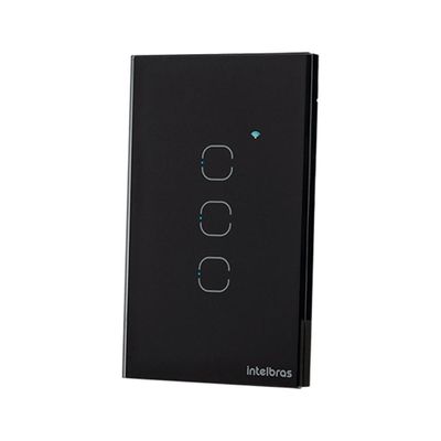 Interruptor SMART Zigbee Touch 3 Preto EZS 1003 4850049