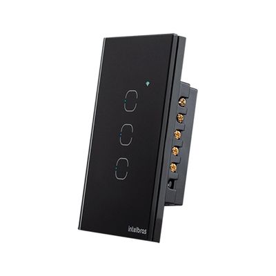 Interruptor SMART Zigbee Touch 3 Preto EZS 1003 4850049