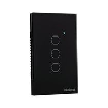 Interruptor SMART Zigbee Touch 3 Preto EZS 1003 4850049