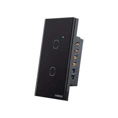 Interruptor SMART Zigbee Touch 2 Preto EZS 1002 4850048