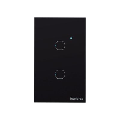 Interruptor SMART Zigbee Touch 2 Preto EZS 1002 4850048