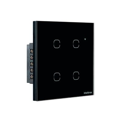 Interruptor SMART WI-FI Touch 4 Teclas Preto EWS 1004 4850028
