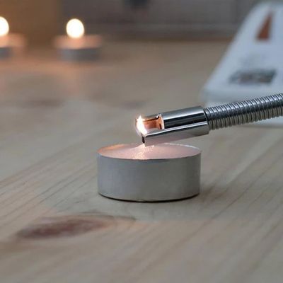 Isqueiro elétrico portátil com led usb, acendedor de luz portátil sem chamas