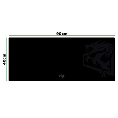 Mousepad Gamer Merak Extra Large 90x40cm ELG Preto MPMXL