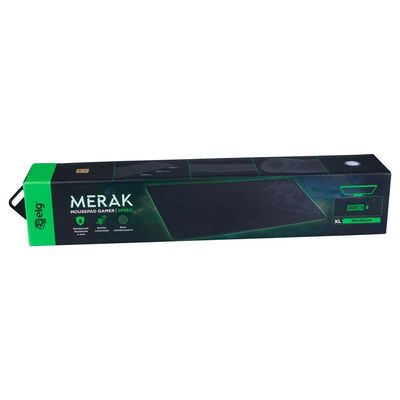 Mousepad Gamer Merak Extra Large 90x40cm ELG Preto MPMXL