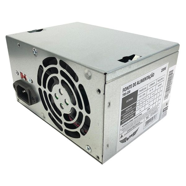 Fonte Atx Tronos Trs-230 230W 24 Pinos Sem Cabo Oem