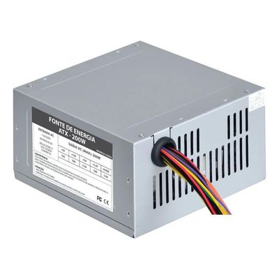 Fonte Atx 200W Oem 20+4 Pinos Vkoem Sem Cabo