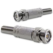 Conector Bnc Com Mola E Parafuso 4Mm Para Cftv