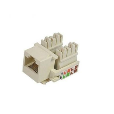 Conector Fêmea Keystone Importado Cat5 Bege