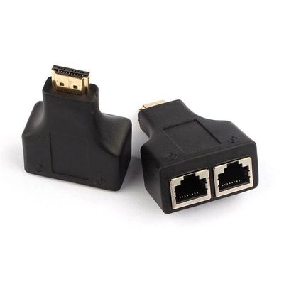 Extensor Hdmi 30 Metros 3D Via Cabo De Rede Utp Rj45 Cat5E/6