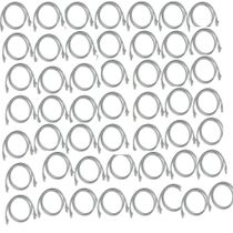 Kit 50 Cabo De Rede 1M Cinza Cabo Cat5E Conector Rj45