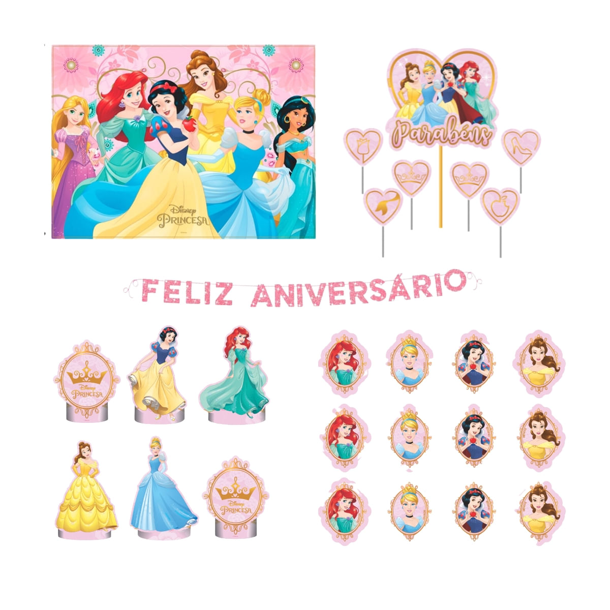 Kit Infantil Festa Fácil Princesas - Piffer