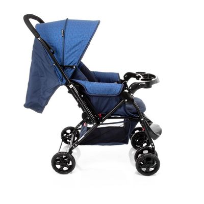 Carrinho de Bebê Reverse Cosco - Azul Rajado